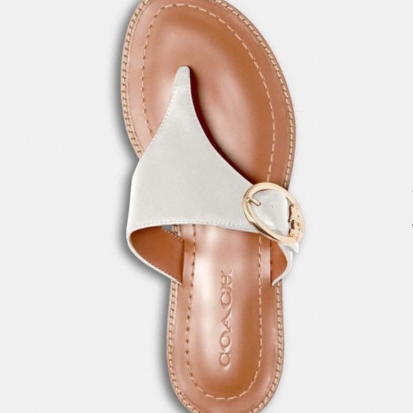 🎀 NEW!!Coach Lesli Monogram Buckle Sandals - Picture 4 of 16